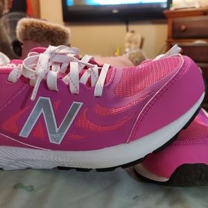 Hot pink new balance cross trainers